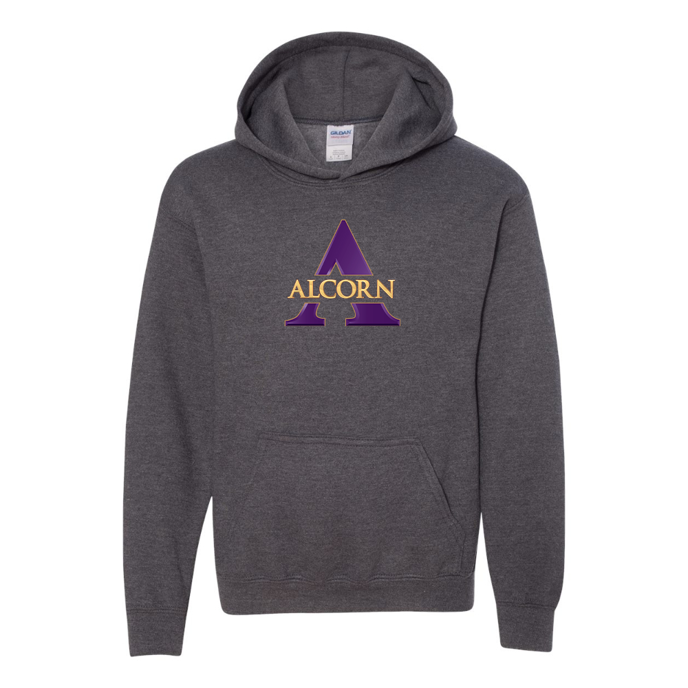 Youth Alcorn State Braves Gildan Heavy Blend  Hooded Sweatshirt