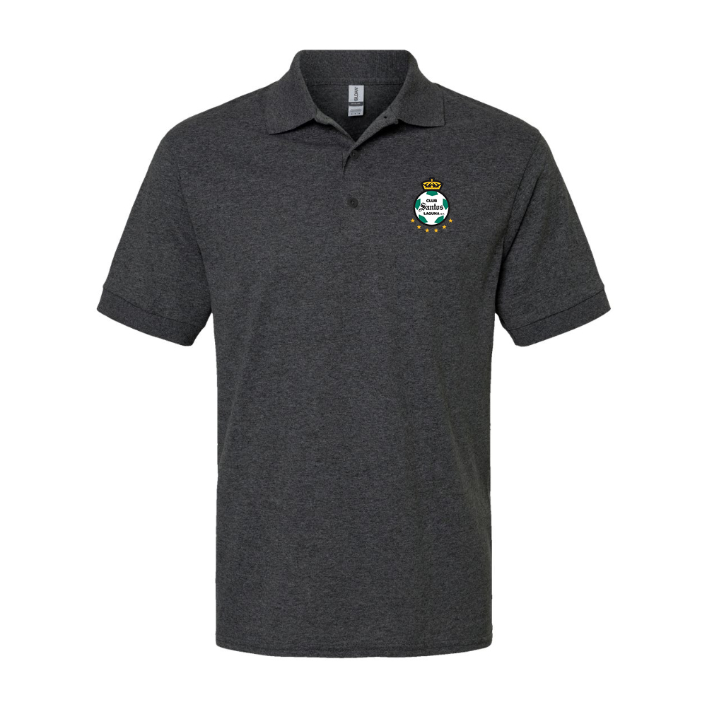 Men's Santos Laguna Soccer Gildan Dry Blend Jersey Polo