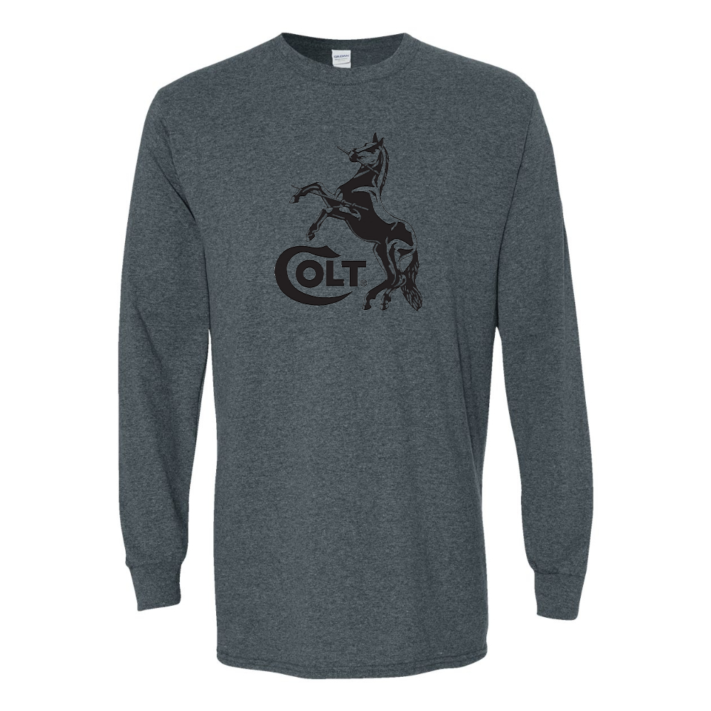 Men's Colt Horse Gildan Heavy Cotton Long Sleeve T-Shirt