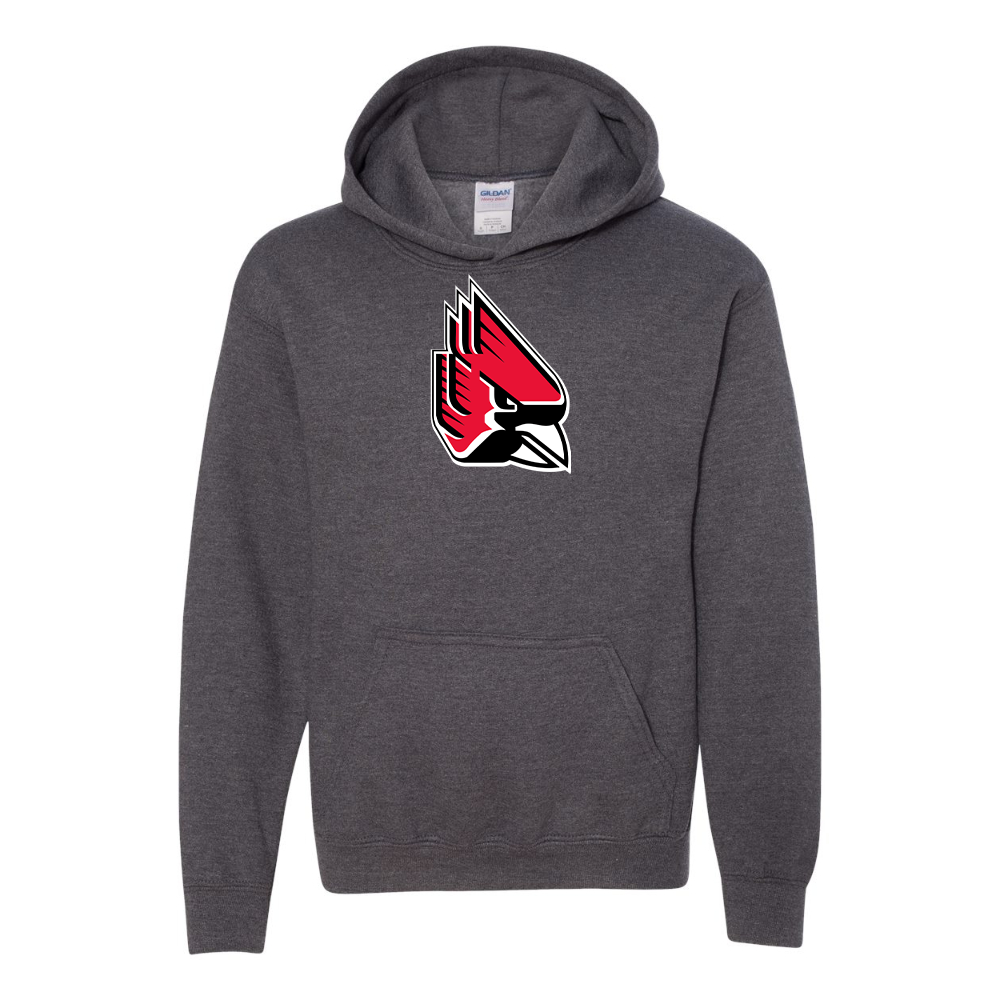 Youth   Ball State Cardinals Gildan Heavy Blend  Hooded Sweatshirt