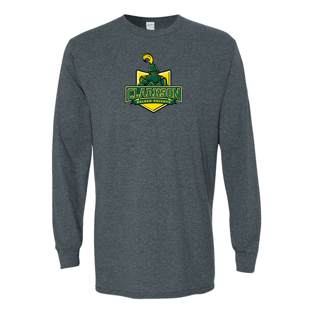 Men's Clarkson Golden Knights Gildan Heavy Cotton Long Sleeve T-Shirt