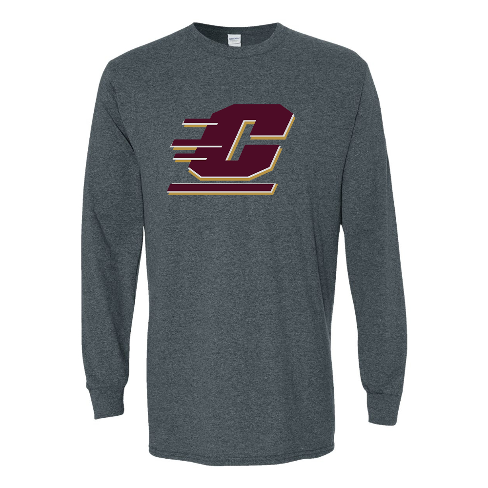 Men's Central Michigan Chippewas  Gildan Heavy Cotton Long Sleeve T-Shirt