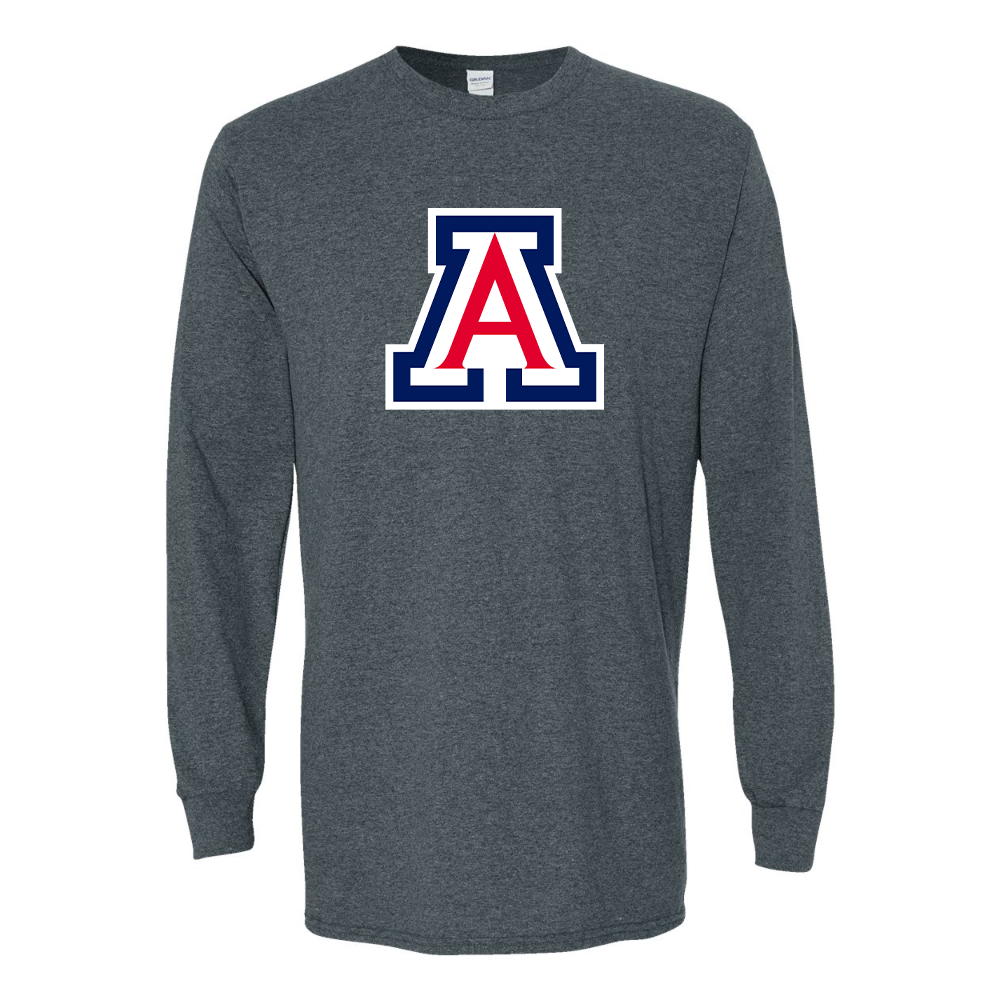 Men's  Arizona Wildcats Gildan Heavy Cotton Long Sleeve T-Shirt