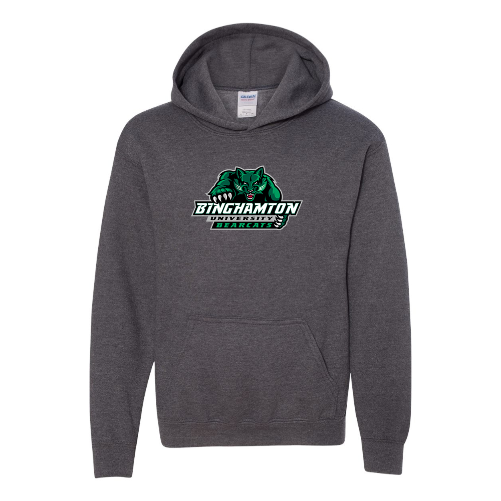 Youth  Binghamton Bearcats  Gildan Heavy Blend  Hooded Sweatshirt