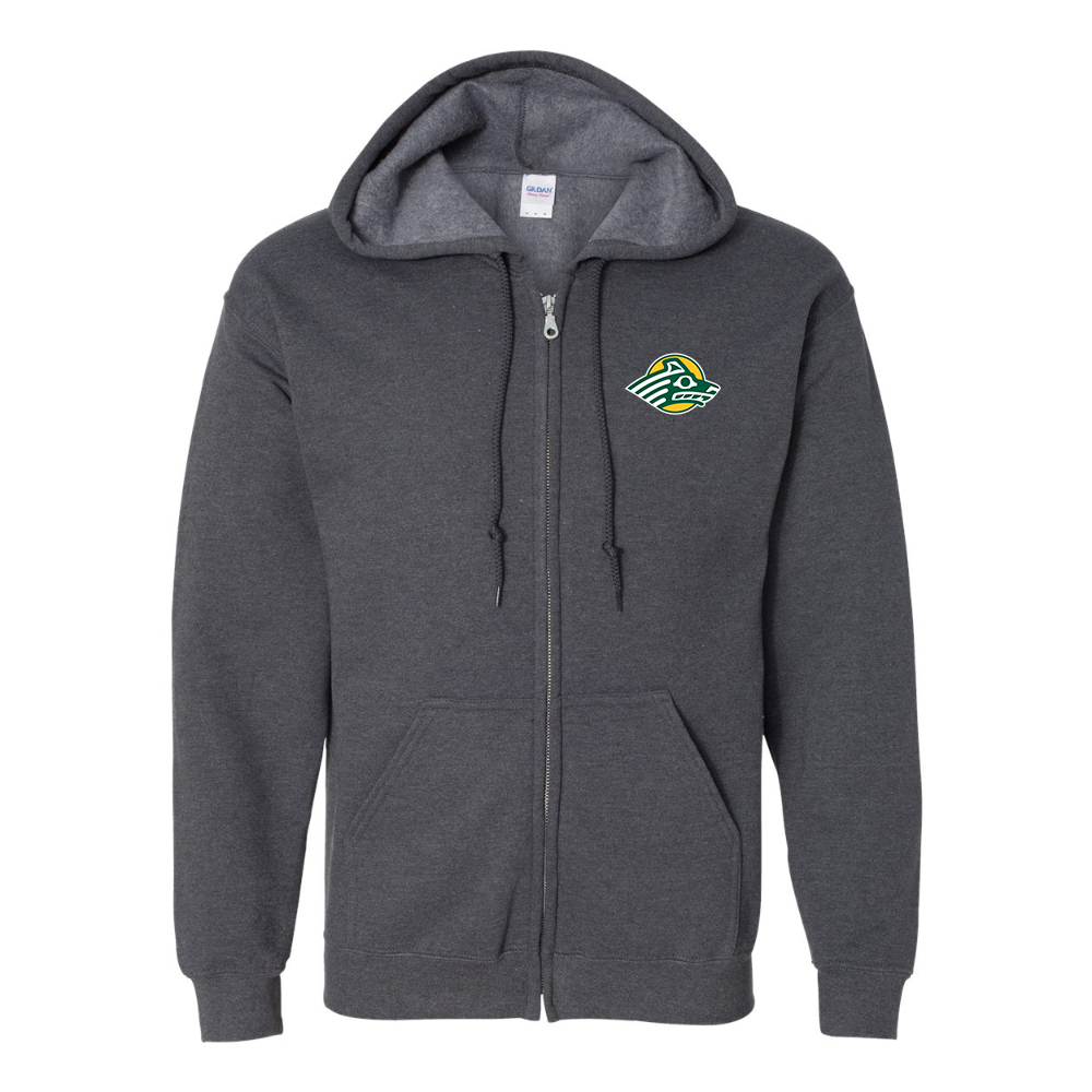 Men's Alaska Anchorage Seawolves  Gildan  Heavy Blend Full Zip Hooded Sweatshirt