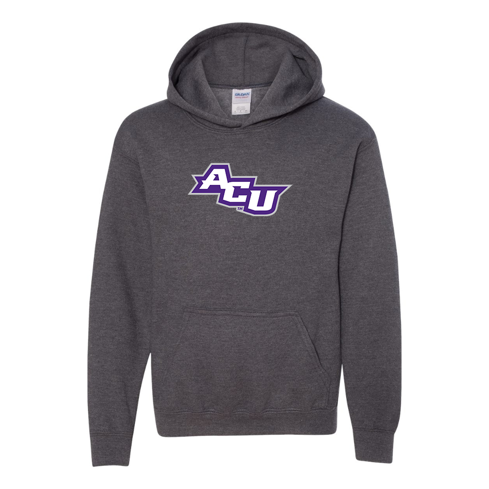 Youth Abilene Christian Wildcats  Gildan Heavy Blend  Hooded Sweatshirt