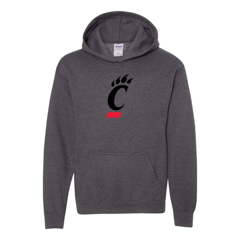 Youth  Cincinnati Bearcats Gildan Heavy Blend  Hooded Sweatshirt