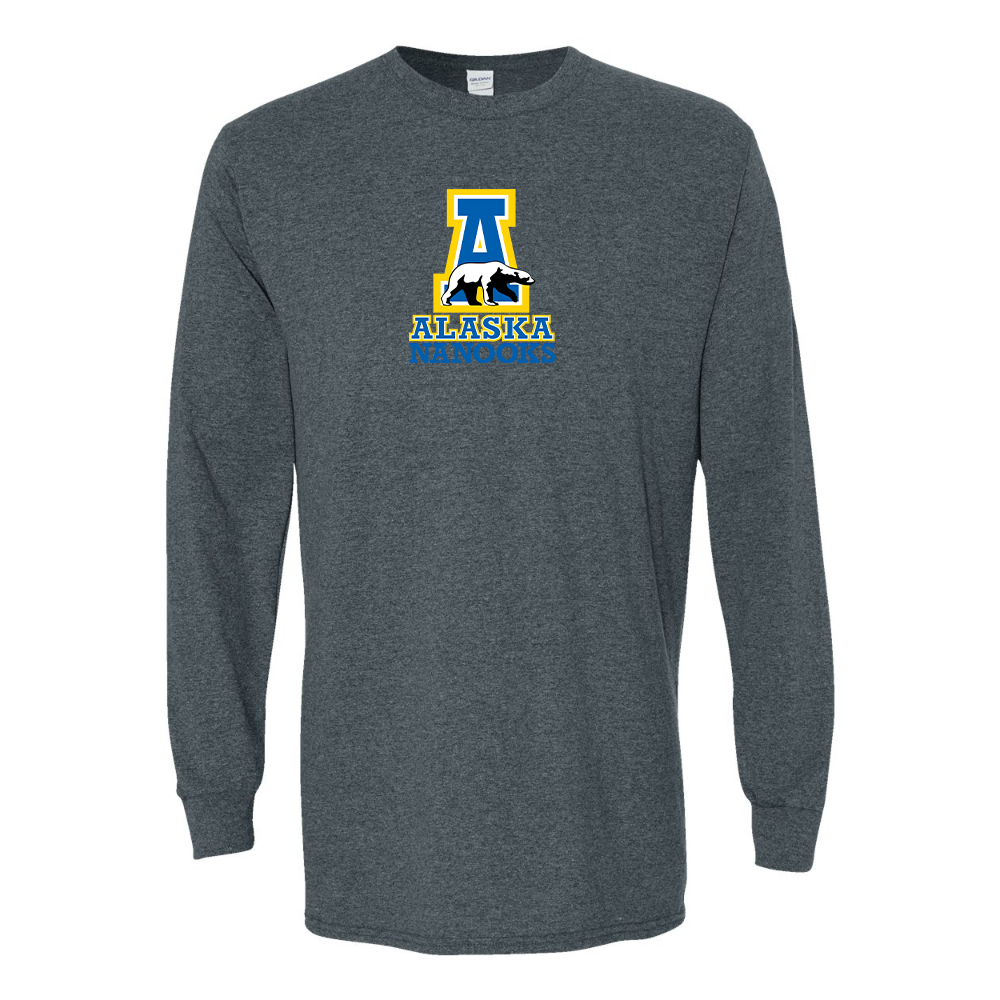 Men's Alaska Nanooks Gildan Heavy Cotton Long Sleeve T-Shirt