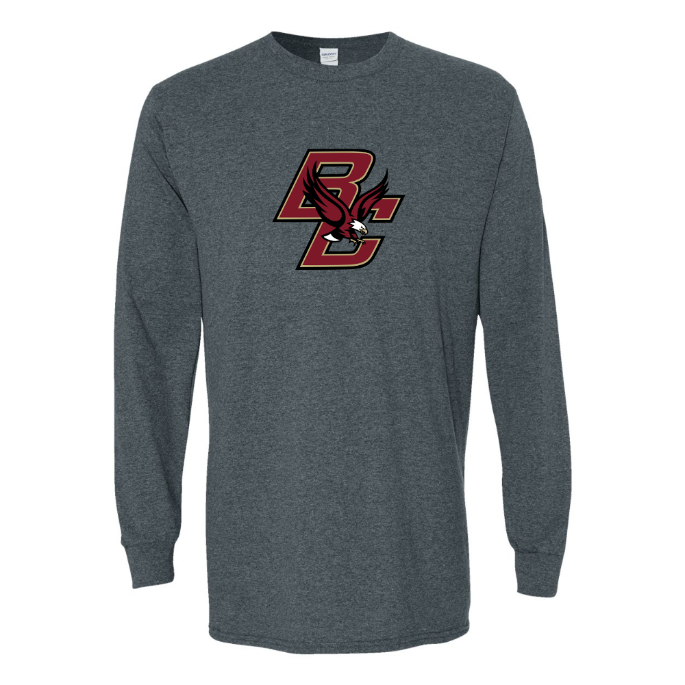 Men's Boston College Eagles Gildan Heavy Cotton Long Sleeve T-Shirt