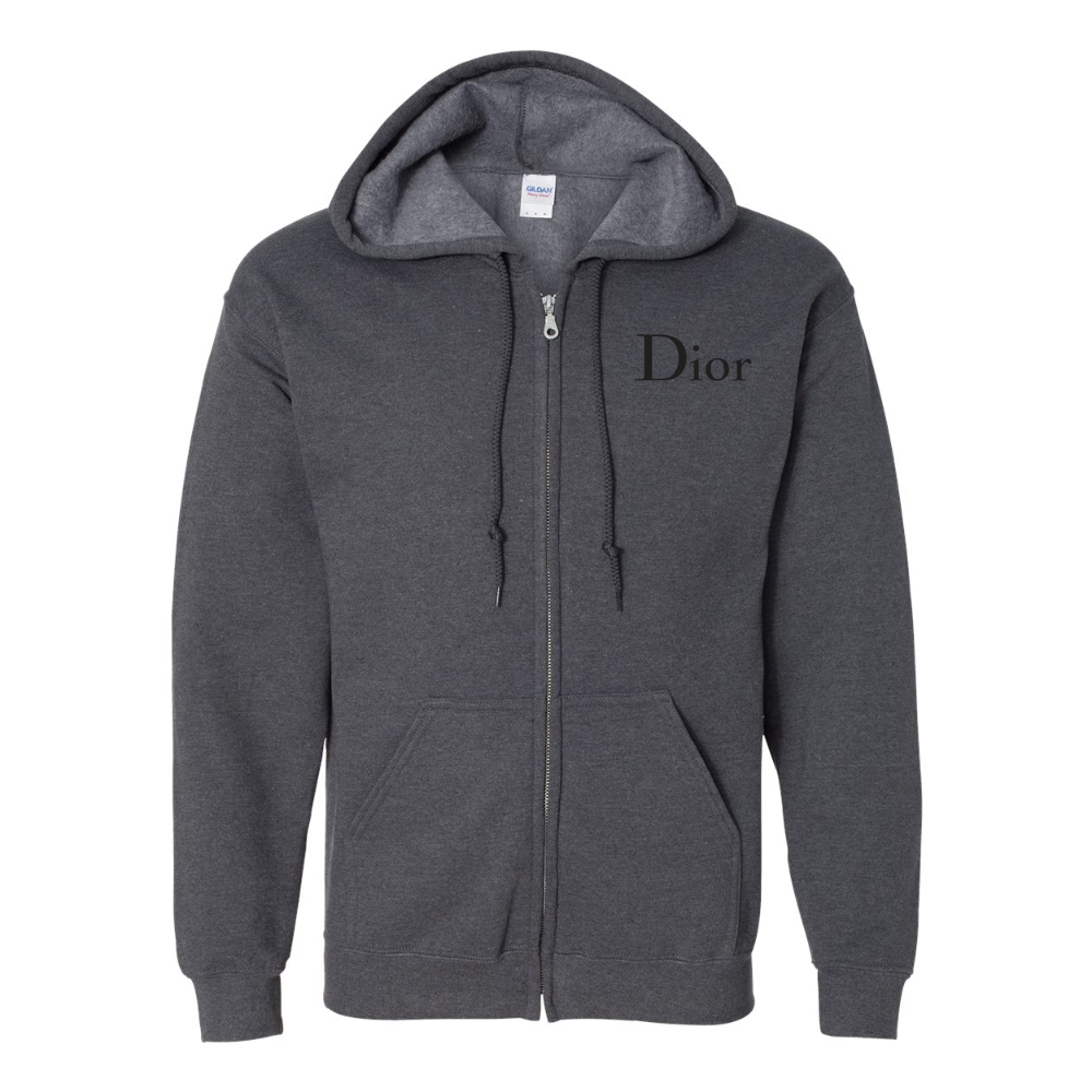 Men's Dior Gildan  Heavy Blend Full Zip Hooded Sweatshirt
