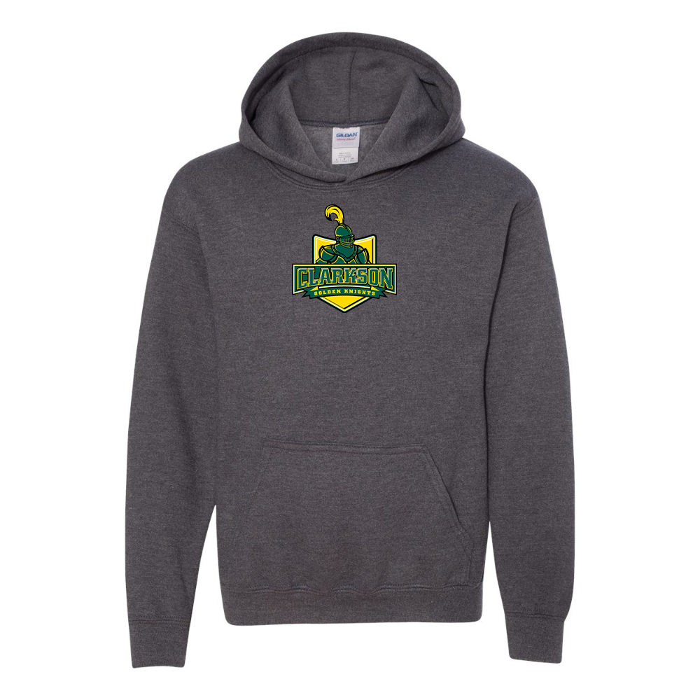 Youth Clarkson Golden Knights Gildan Heavy Blend  Hooded Sweatshirt