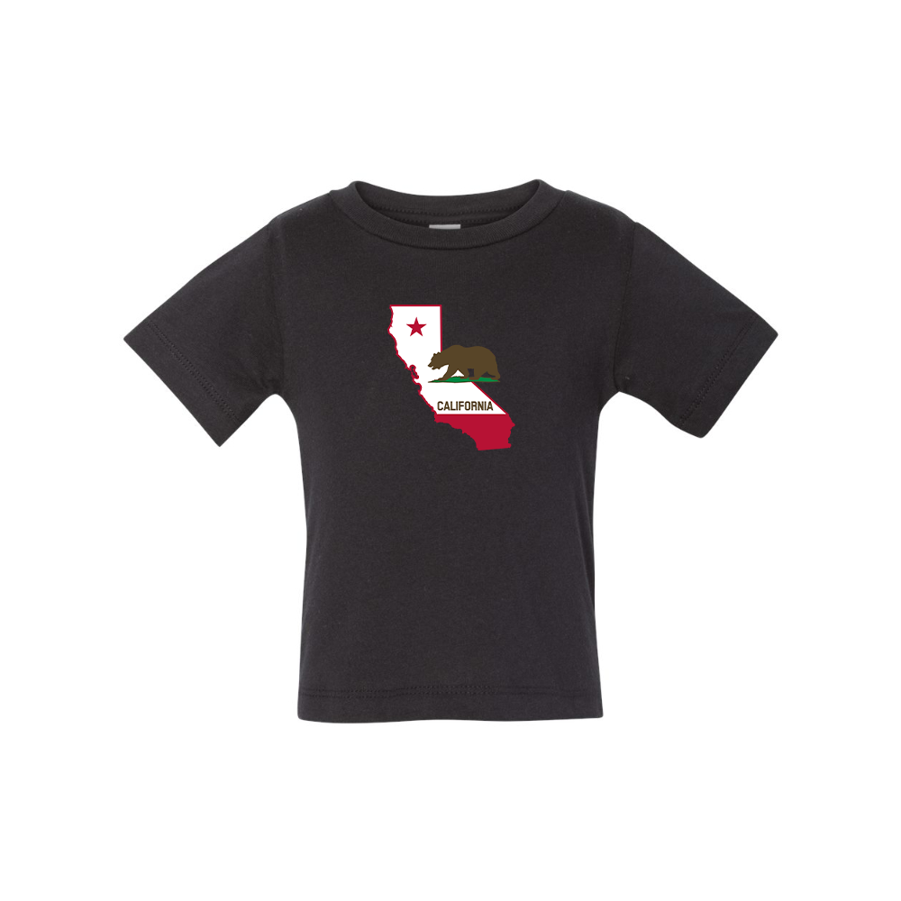 California Bear Map  BELLA CANVAS Infant Jersey Tee