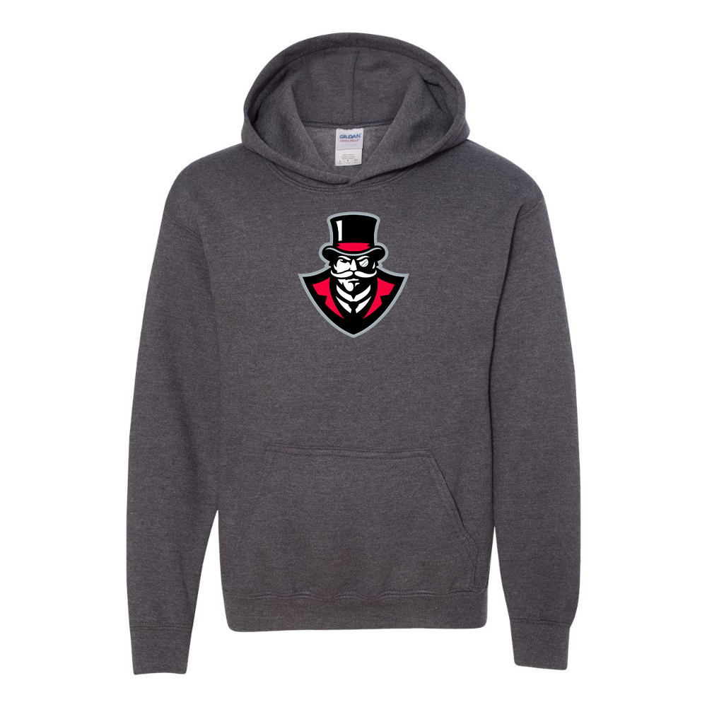 Youth Austin Peay Governors Gildan Heavy Blend  Hooded Sweatshirt
