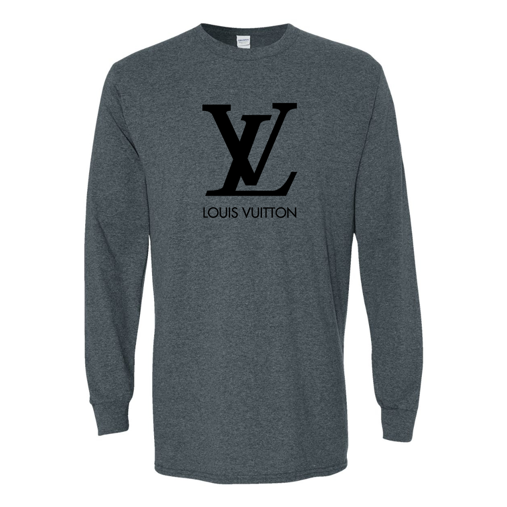 Men's  Louis Vuitton Gildan Heavy Cotton Long Sleeve T-Shirt