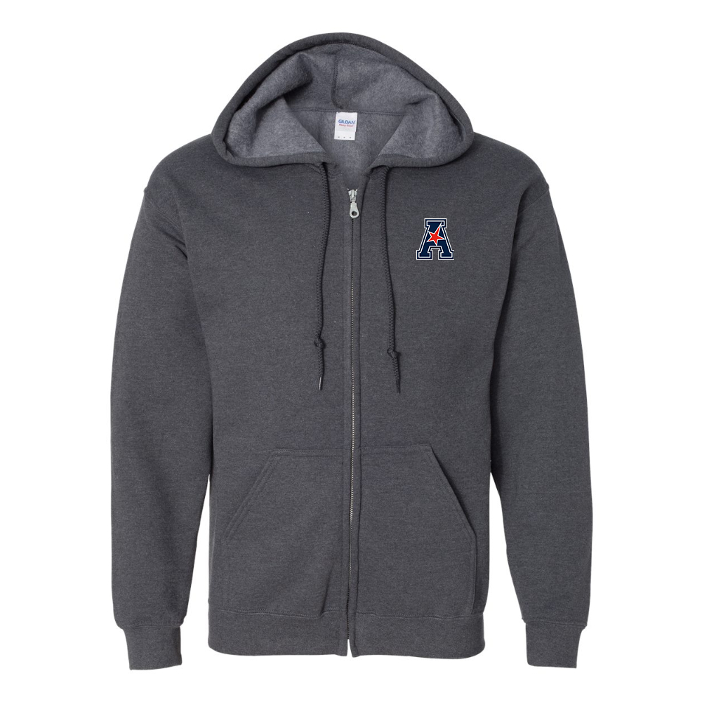 Men's  American Athletic Conference Gildan  Heavy Blend Full Zip Hooded Sweatshirt