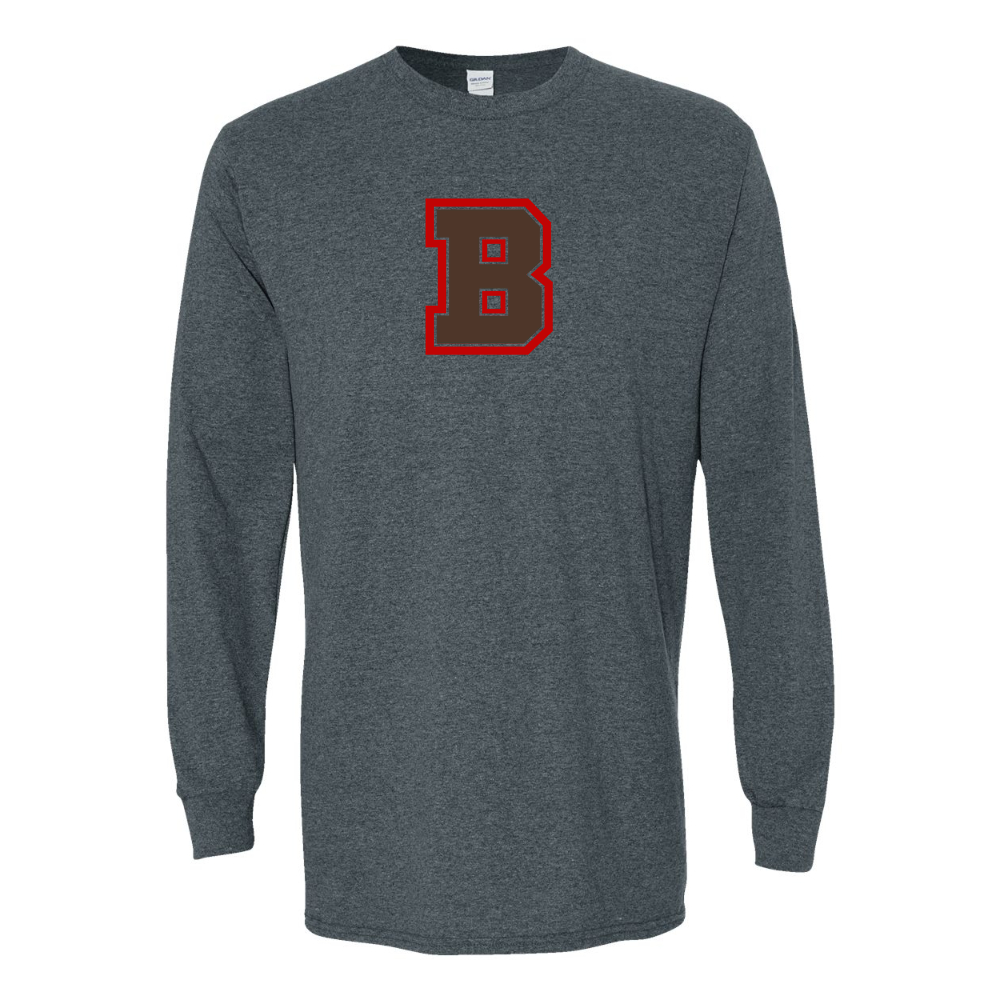 Men's Brown Bears Gildan Heavy Cotton Long Sleeve T-Shirt