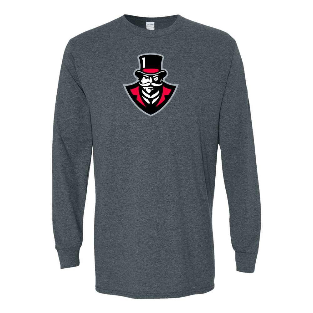 Men's  Austin Peay Governors  Gildan Heavy Cotton Long Sleeve T-Shirt