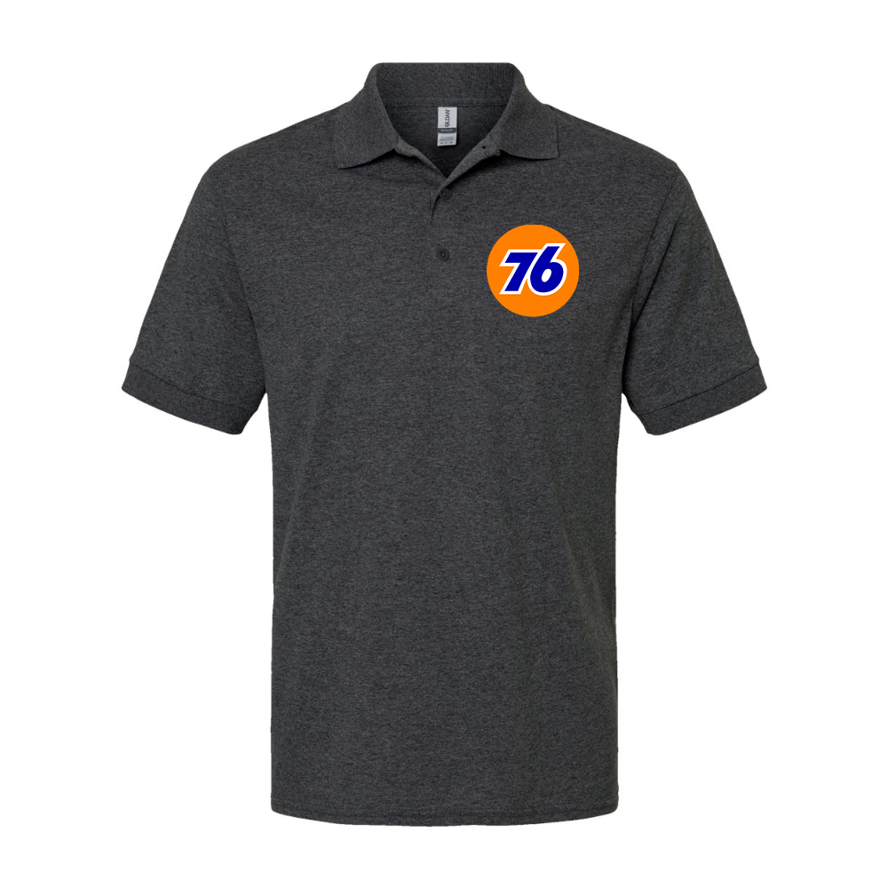 Men's 76 Gas Station  Gildan Dry Blend Jersey Polo