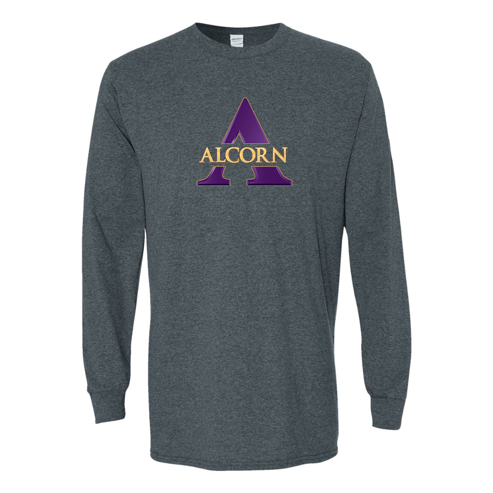 Men's Alcorn State Braves Gildan Heavy Cotton Long Sleeve T-Shirt