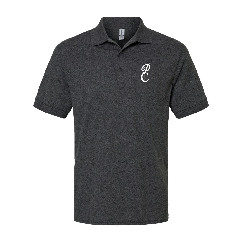 Men's P & C Black   Dry Blend Jersey Polo