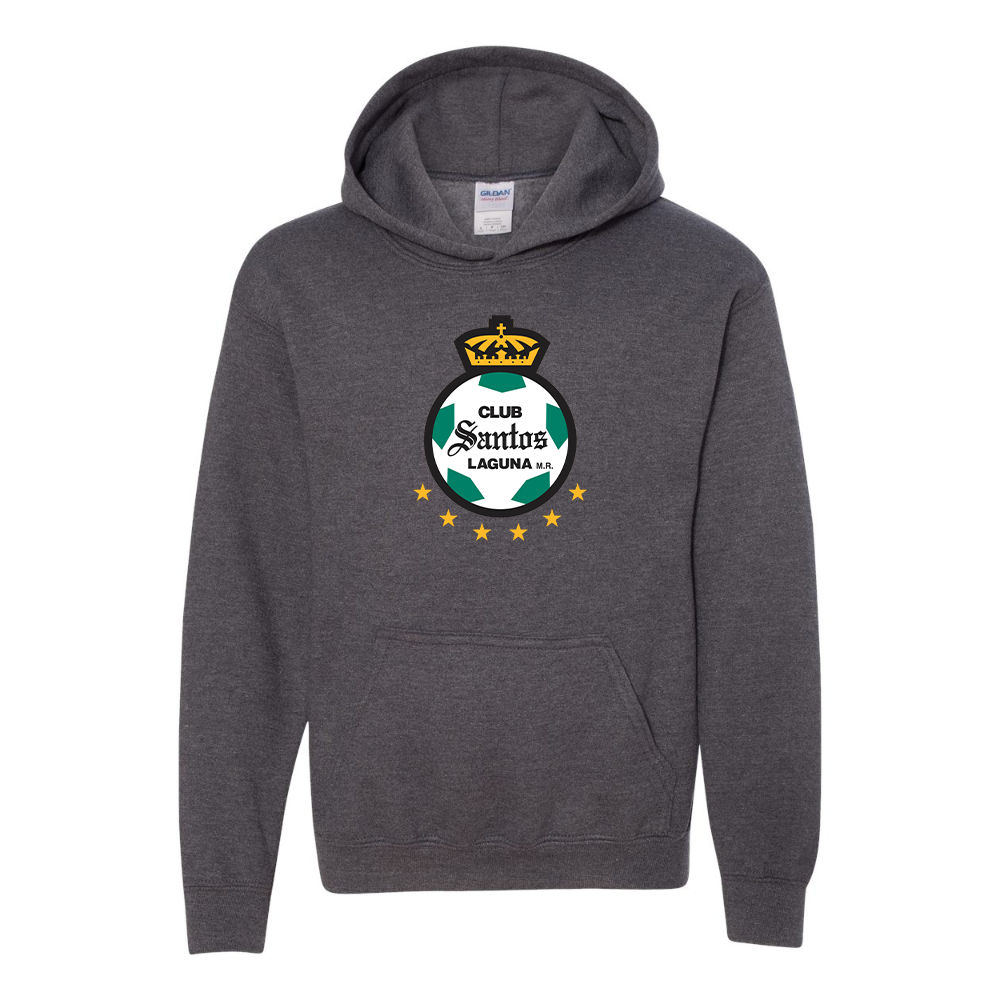 Youth Santos Laguna Soccer Gildan Heavy Blend  Hooded Sweatshirt