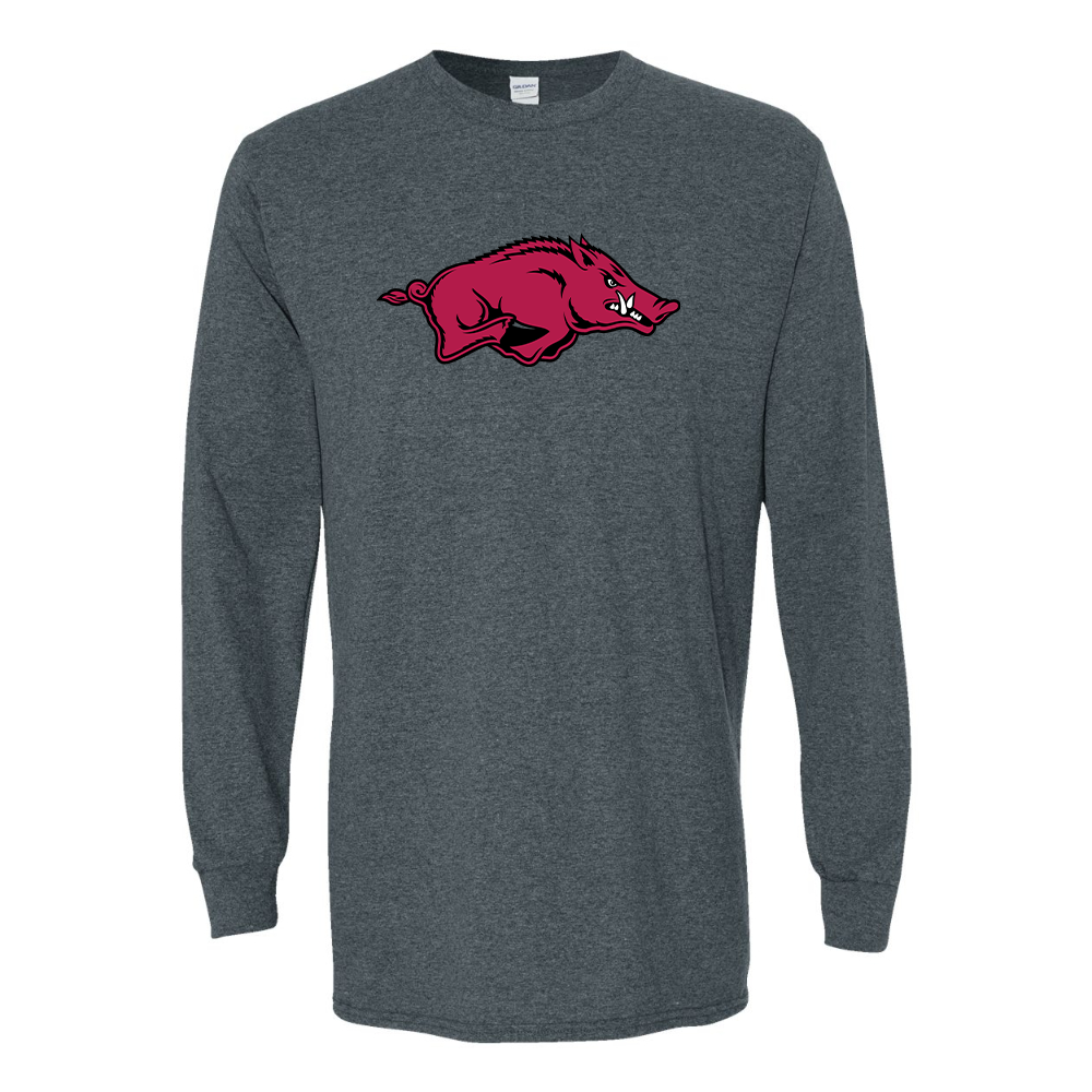 Men's Arkansas Razorbacks  Gildan Heavy Cotton Long Sleeve T-Shirt