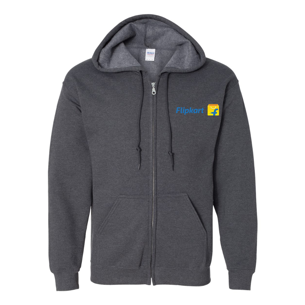 Men's Flipkart Gildan  Heavy Blend Full Zip Hooded Sweatshirt
