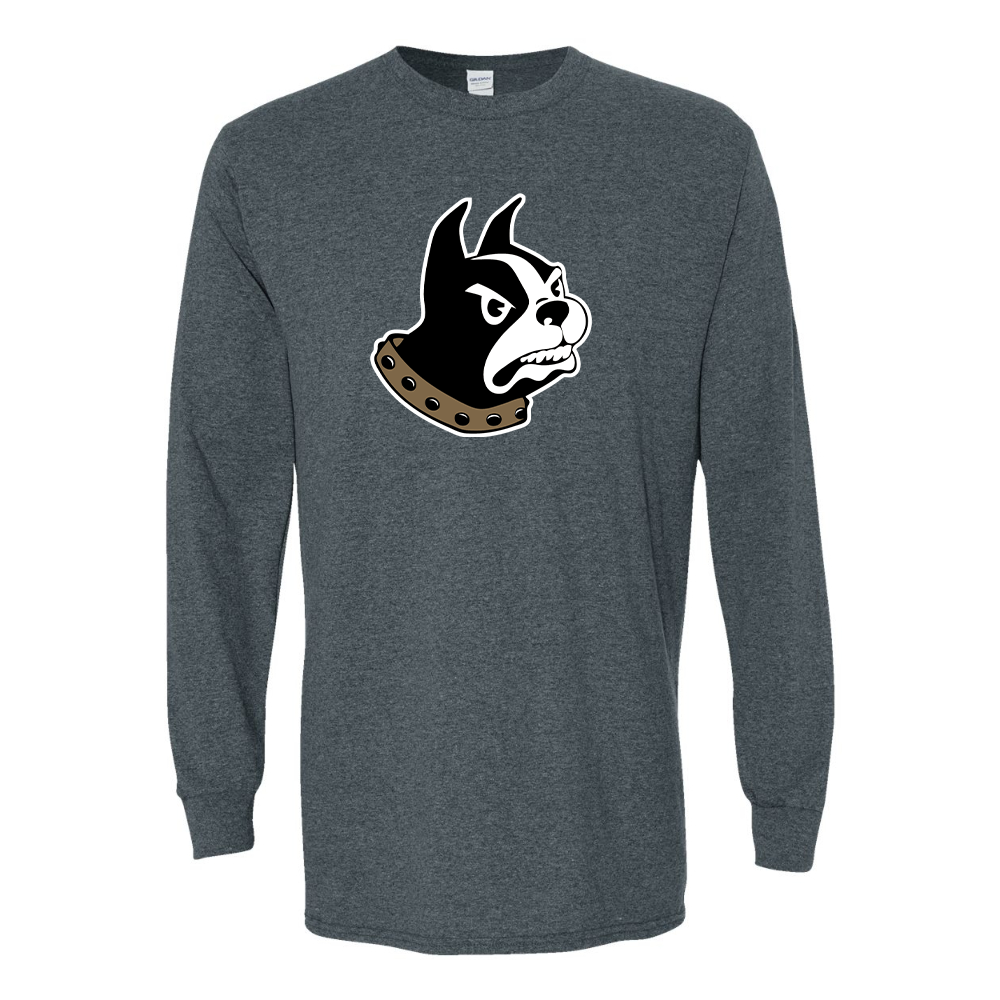 Men's Woffrd Terriers  Gildan Heavy Cotton Long Sleeve T-Shirt