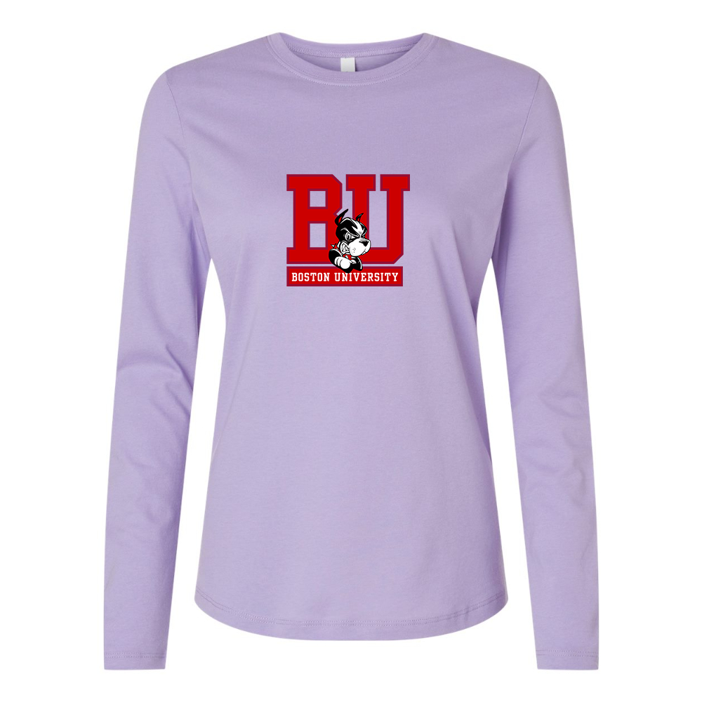 BELLA CANVAS Boston University Terriers Jersey Long Sleeve Tee