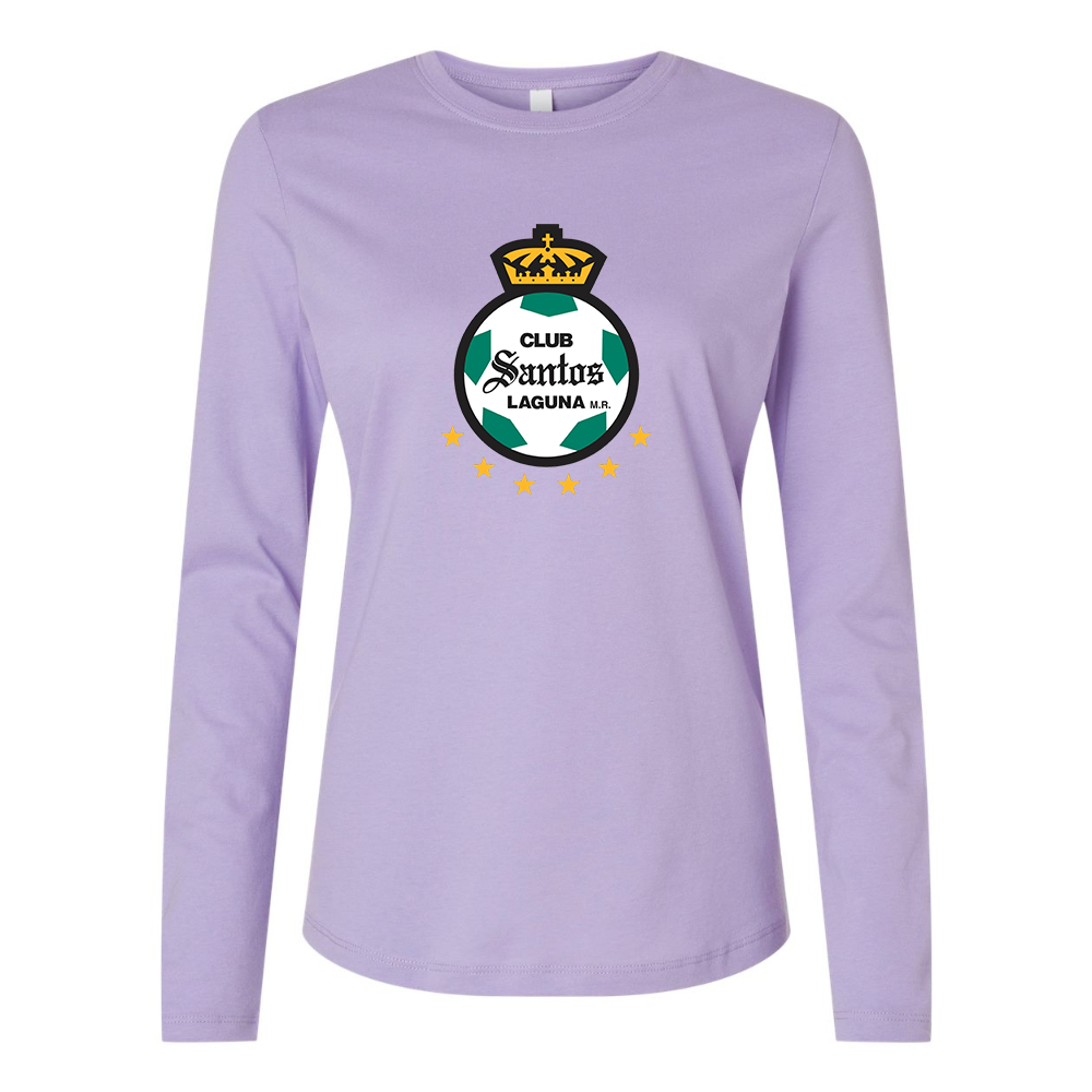 BELLA CANVAS Women’s Santos Laguna Soccer Jersey Long Sleeve Tee