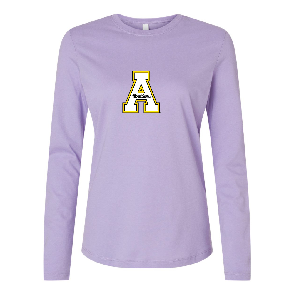 BELLA CANVAS Women’s Appalachian State Mountaineers Jersey Long Sleeve Tee