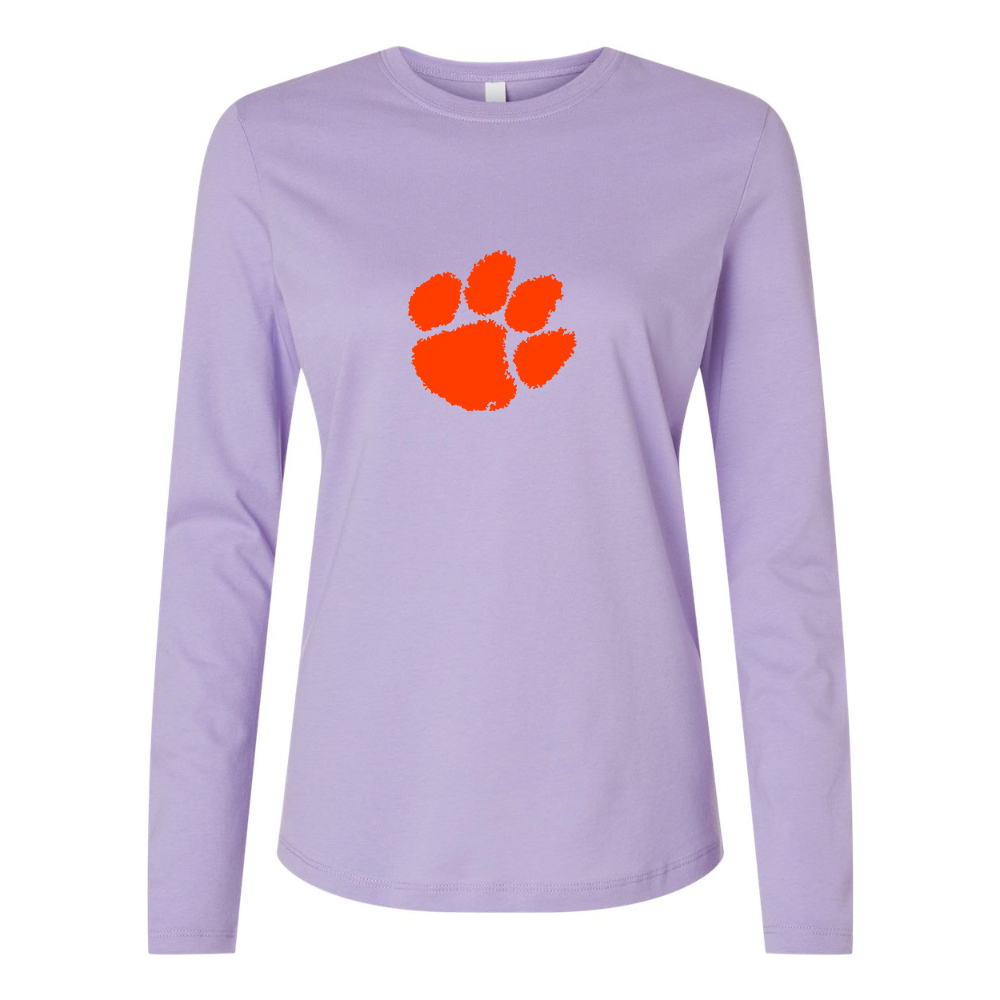 BELLA CANVAS Clemson Tigers Jersey Long Sleeve Tee