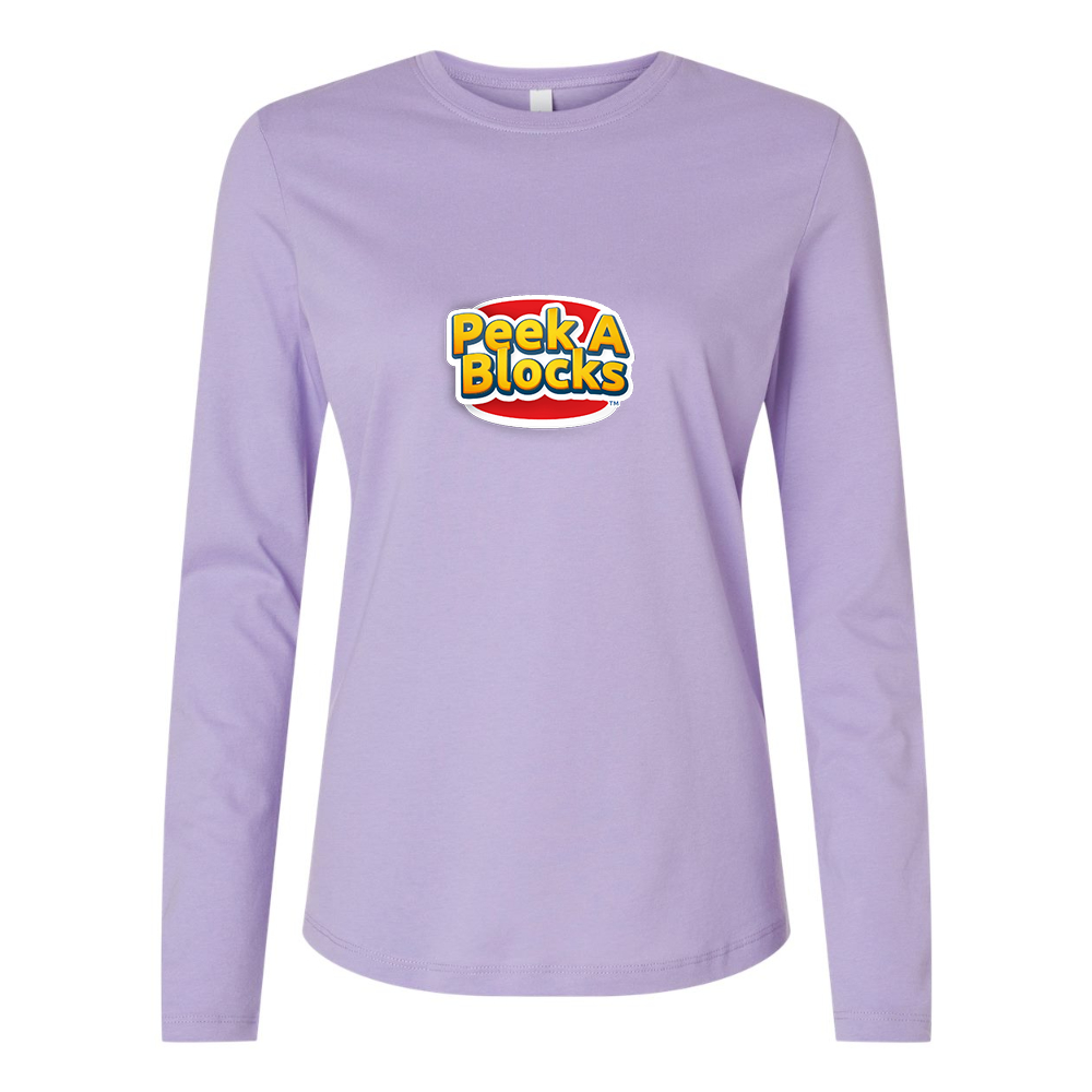 BELLA CANVAS  Peek A Blocks Jersey Long Sleeve Tee