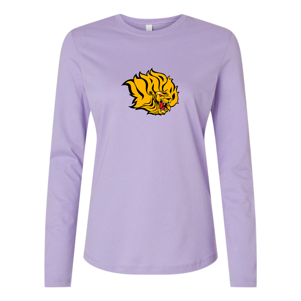 BELLA CANVAS Women’s Arkansas PB Golden Lions Jersey Long Sleeve Tee