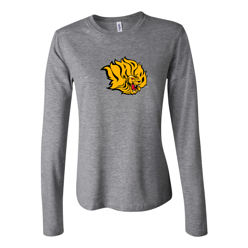 BELLA CANVAS Women’s Arkansas PB Golden Lions Jersey Long Sleeve Tee