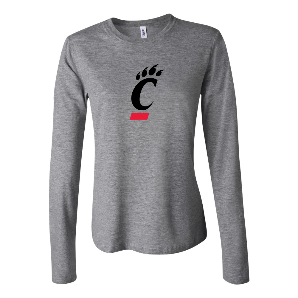 BELLA CANVAS Cincinnati Bearcats Jersey Long Sleeve Tee
