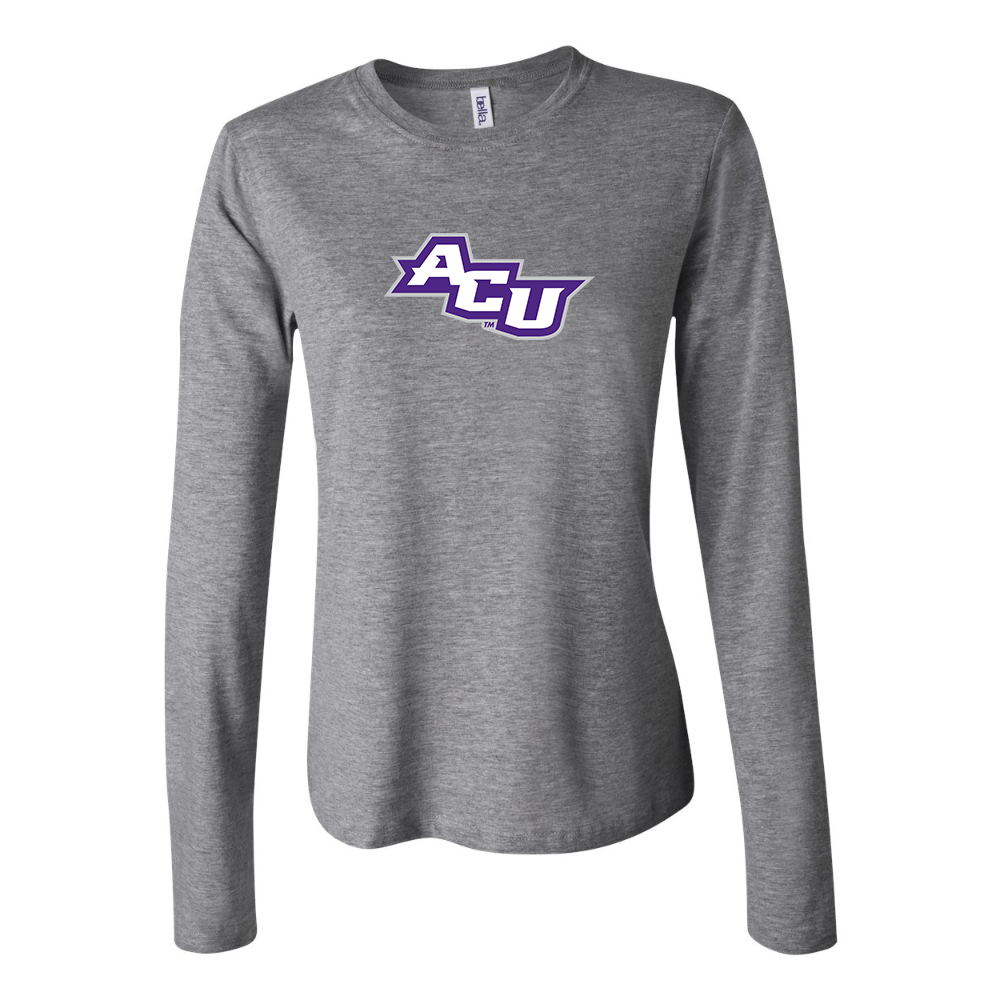 BELLA CANVAS Women’s Abilene Christian Wildcats  Jersey Long Sleeve Tee