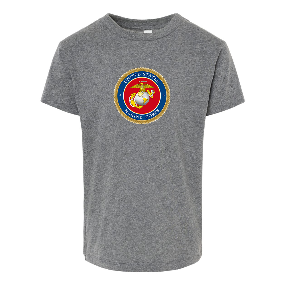 USMC Emblem BELLA  CANVAS Toddler Jersey Tee