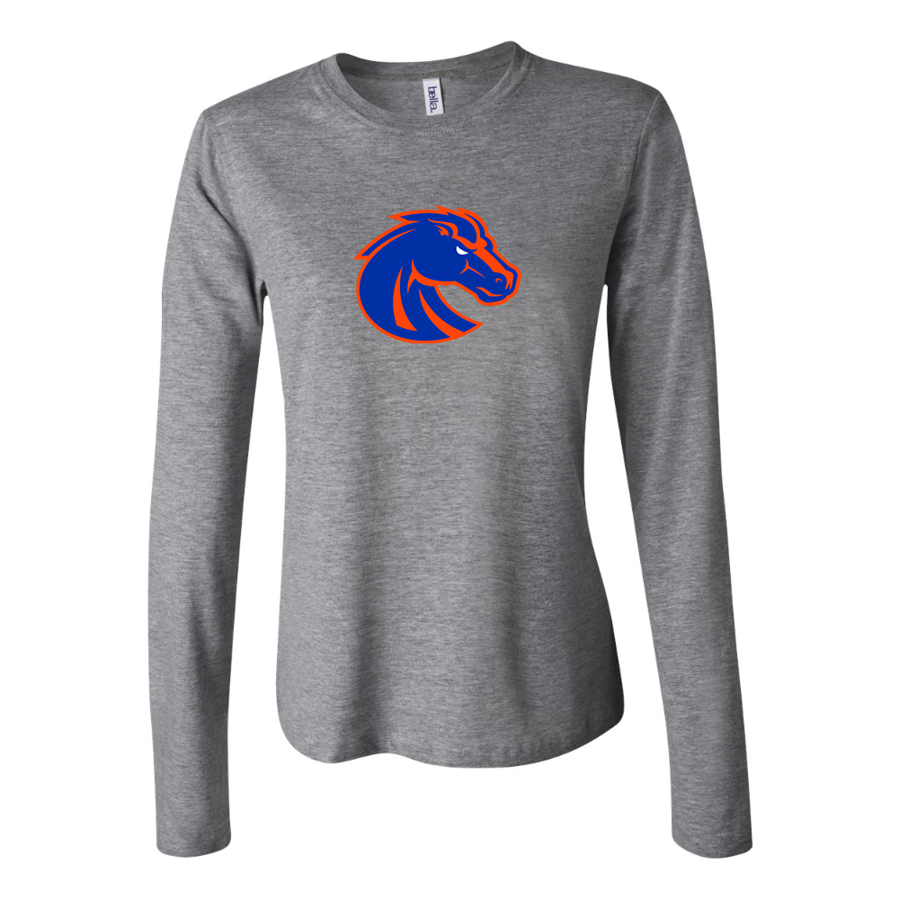 BELLA CANVAS Boise State Broncos Jersey Long Sleeve Tee