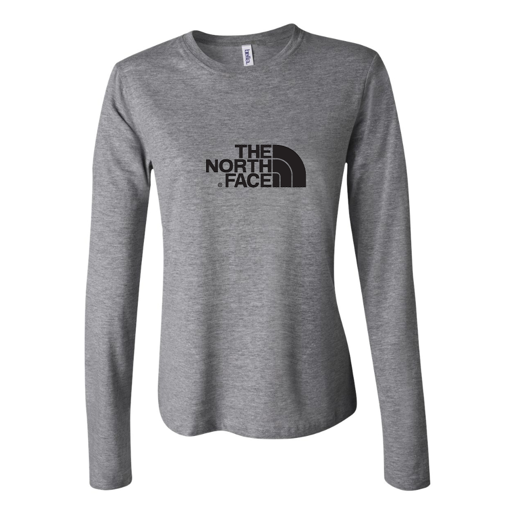 BELLA CANVAS Women’s The North Face Black  Jersey Long Sleeve Tee