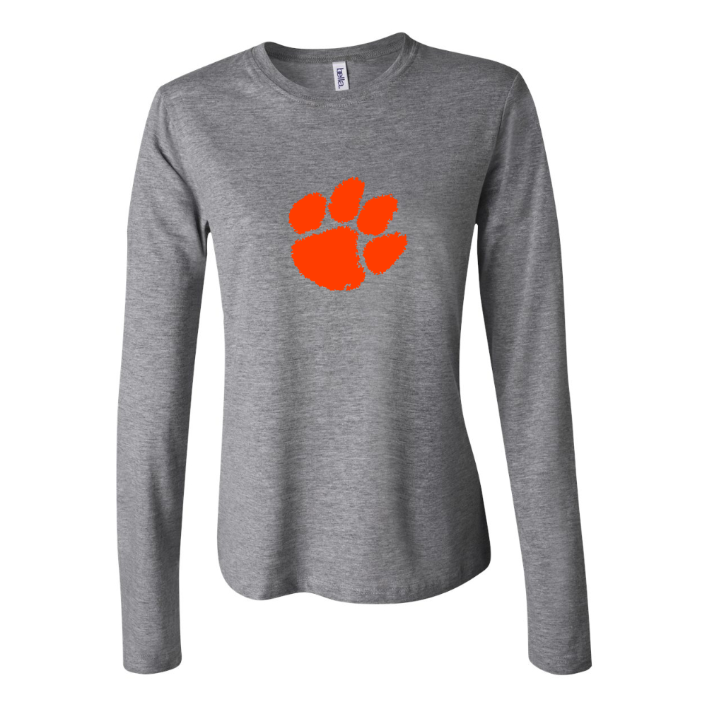 BELLA CANVAS Clemson Tigers Jersey Long Sleeve Tee
