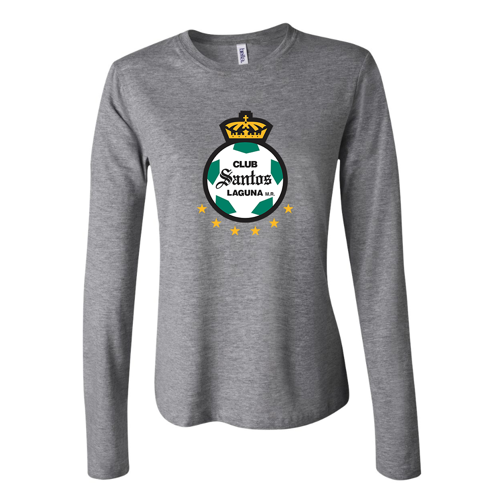 BELLA CANVAS Women’s Santos Laguna Soccer Jersey Long Sleeve Tee