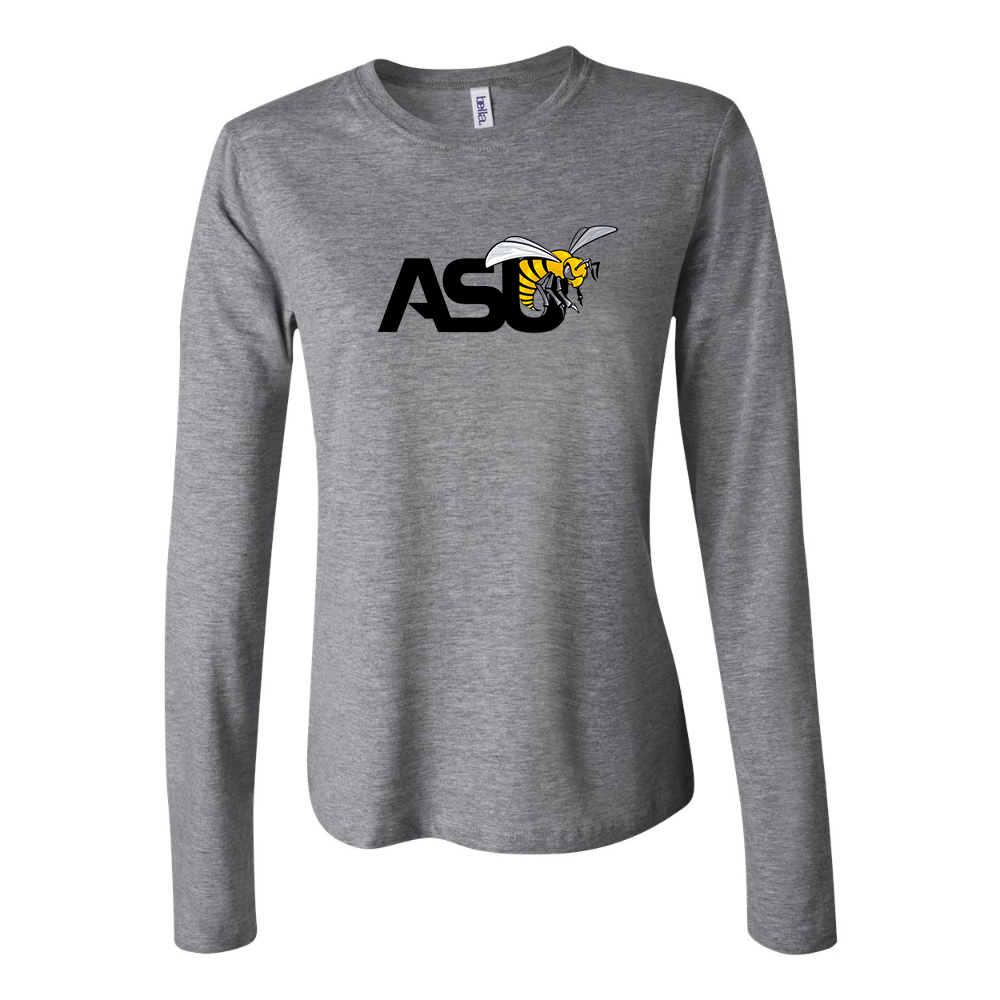 BELLA CANVAS Women’s Alabama State Hornets  Jersey Long Sleeve Tee