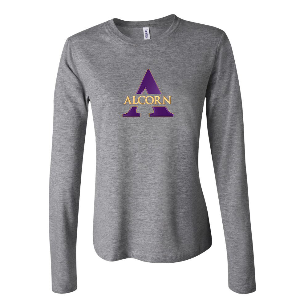 BELLA CANVAS Women’s Alcorn State Braves  Jersey Long Sleeve Tee
