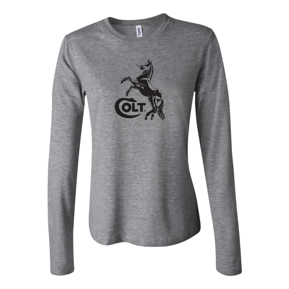 BELLA CANVAS Women’s Colt Horse  Jersey Long Sleeve Tee