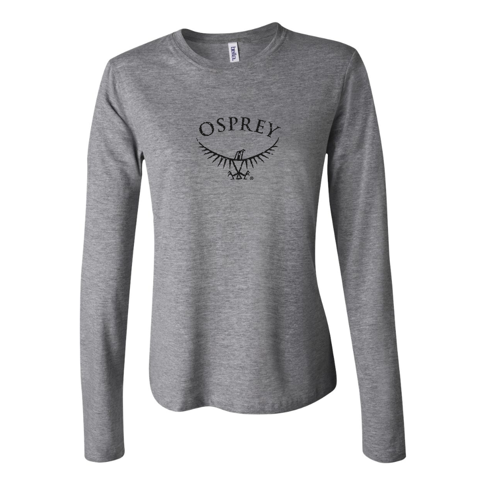 BELLA CANVAS Osprey Black  Jersey Long Sleeve Tee