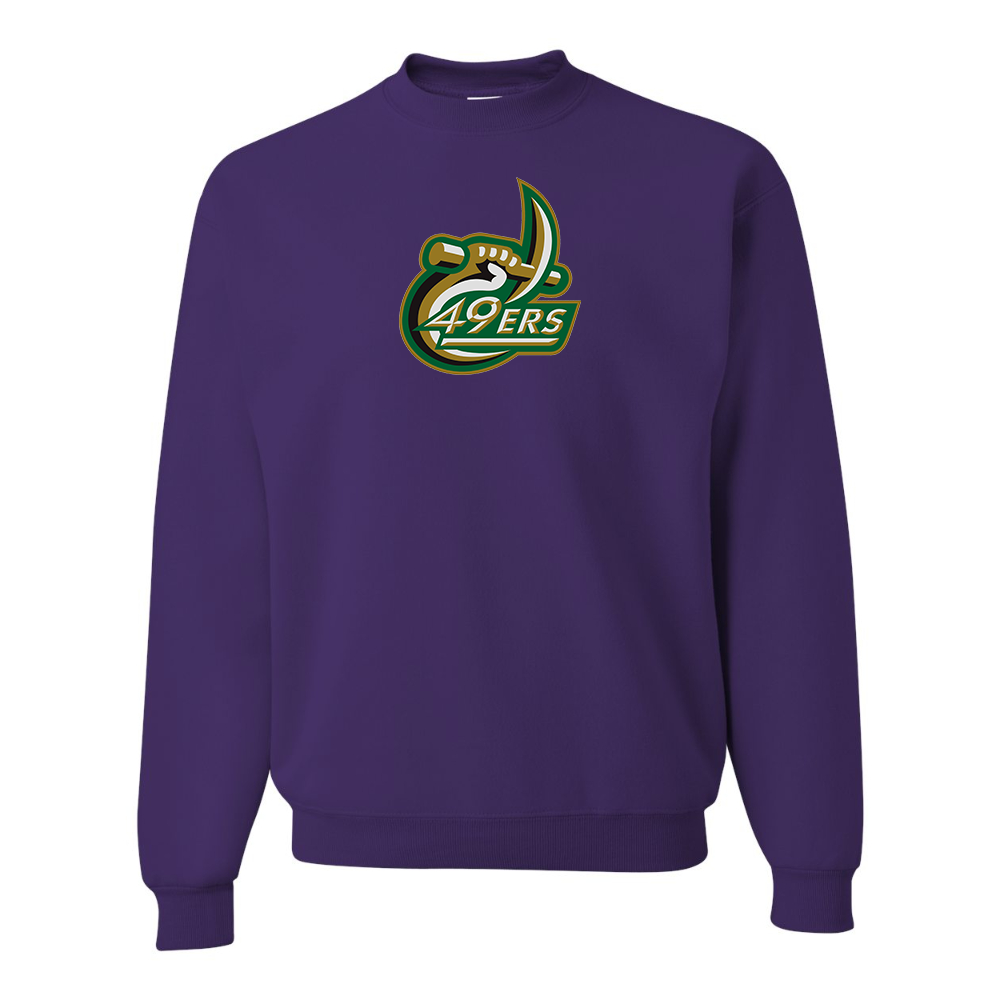 Men's  Charlotte 49ers JERZEES NuBlend Crewneck Sweatshirt