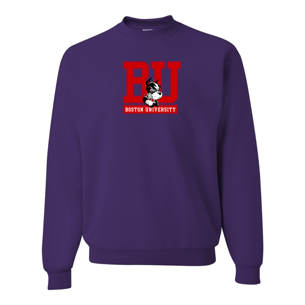Men's Boston University Terriers JERZEES NuBlend Crewneck Sweatshirt