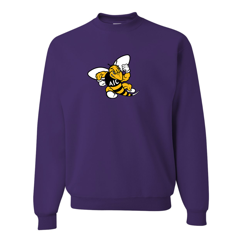 Men's AIC Yellow Jackets  JERZEES NuBlend Crewneck Sweatshirt
