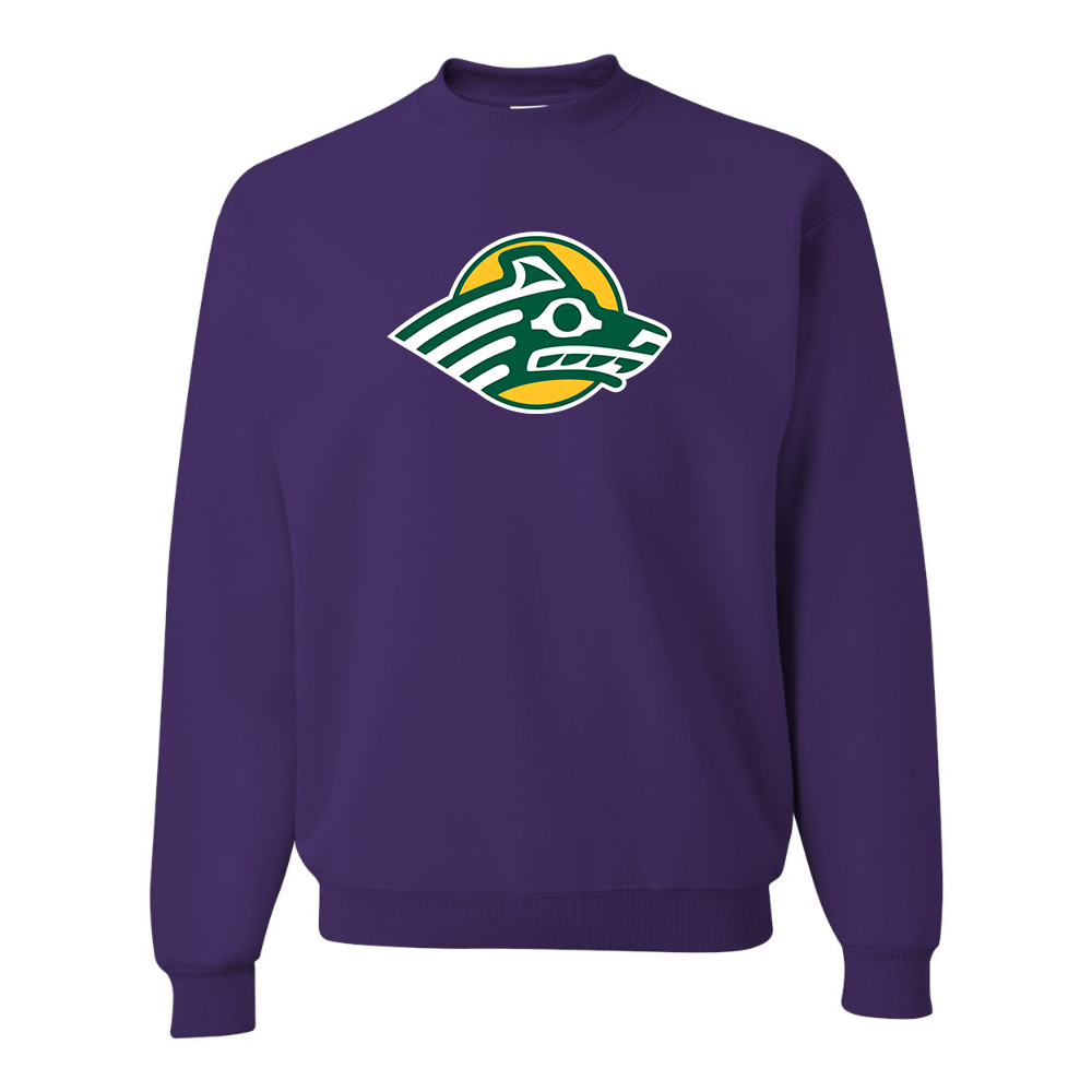 Men's Alaska Anchorage Seawolves   JERZEES NuBlend Crewneck Sweatshirt
